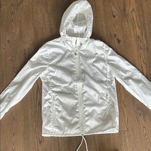 Women's White Hooded Jacket